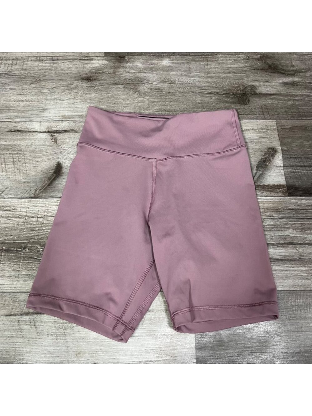 Ten Tree Athletic High Rise Fitted Spandex Shorts Mauve Women’s Size S